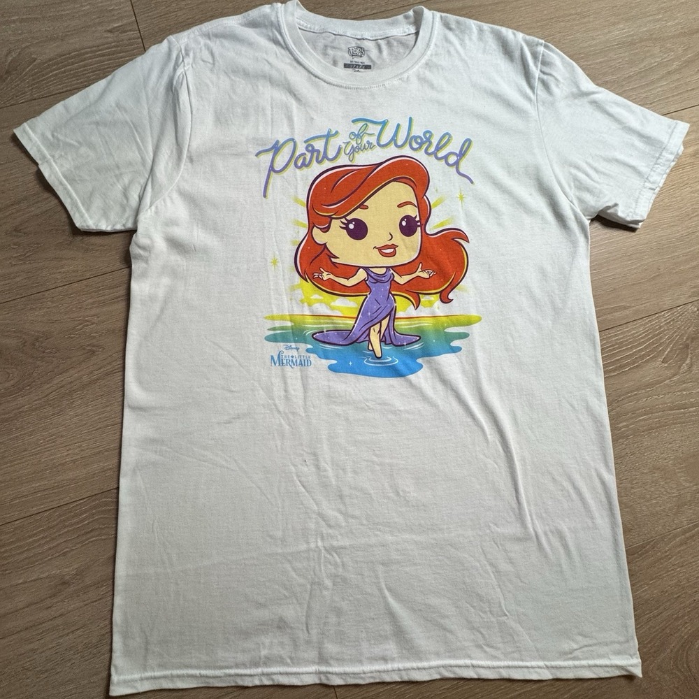 FUNKO POP! TEES THE LITTLE MERMAID ARIEL T-SHIRT SIZE Large TARGET EXCLUSIVE